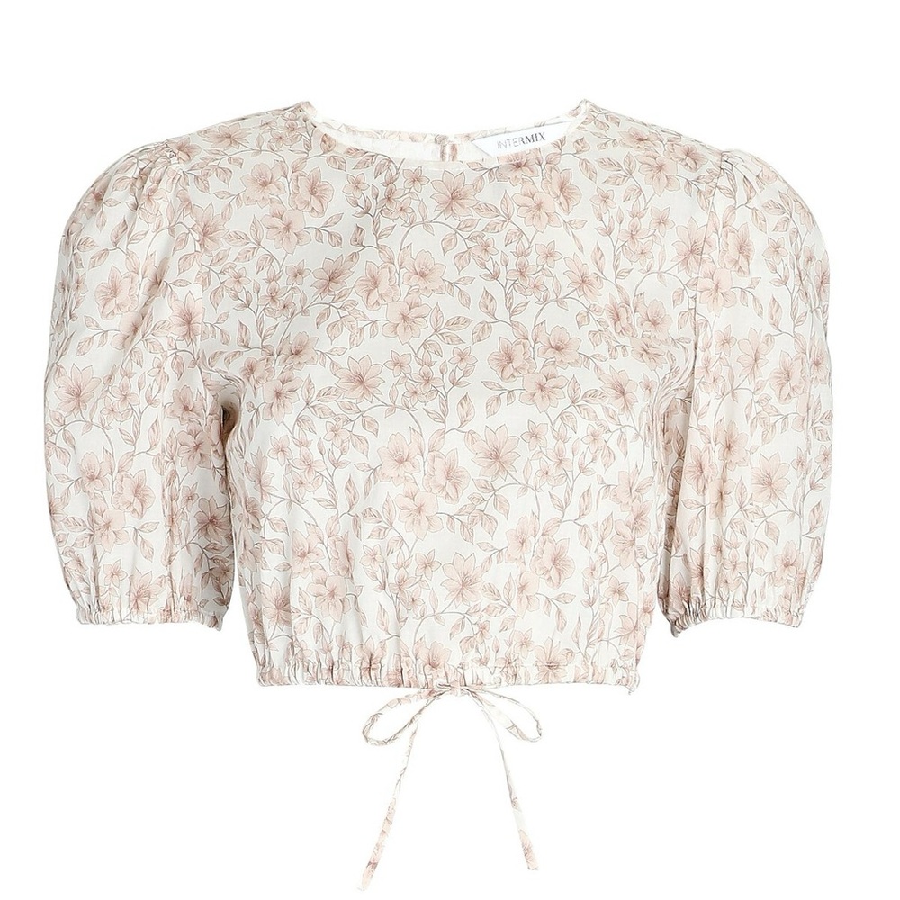 NWOT INTERMIX
Poppy Floral Cotton Crop Top